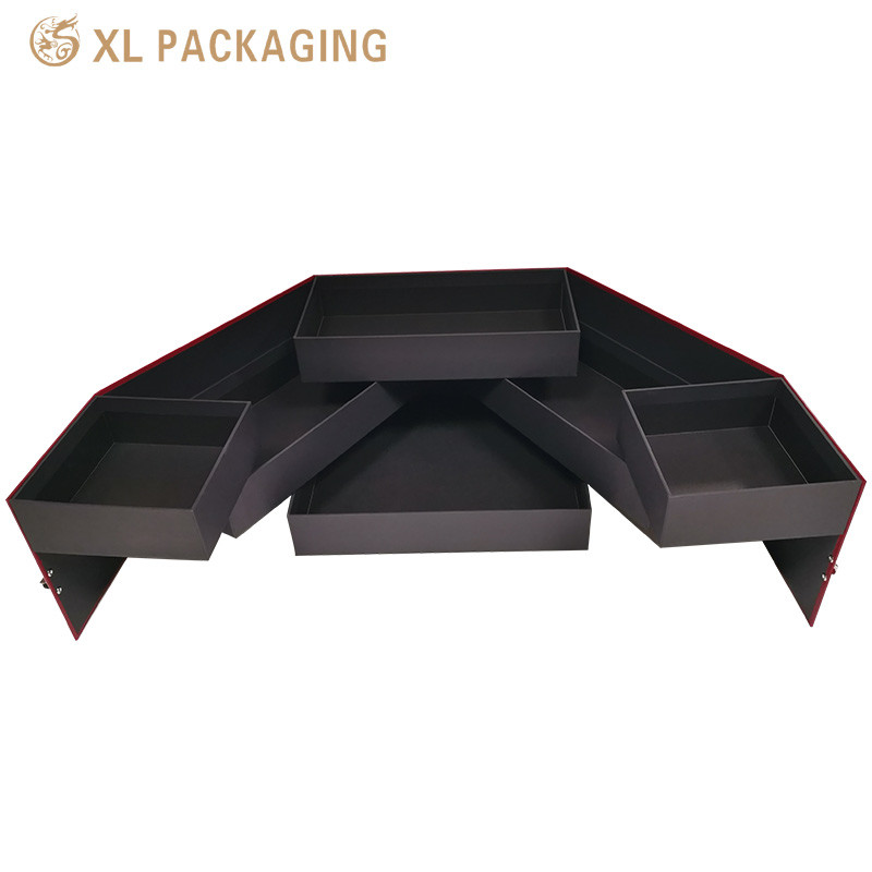 Customized Logo Rotatable Food Storage Box With Metal Lock For Ornament Gift Collection Matte Capping