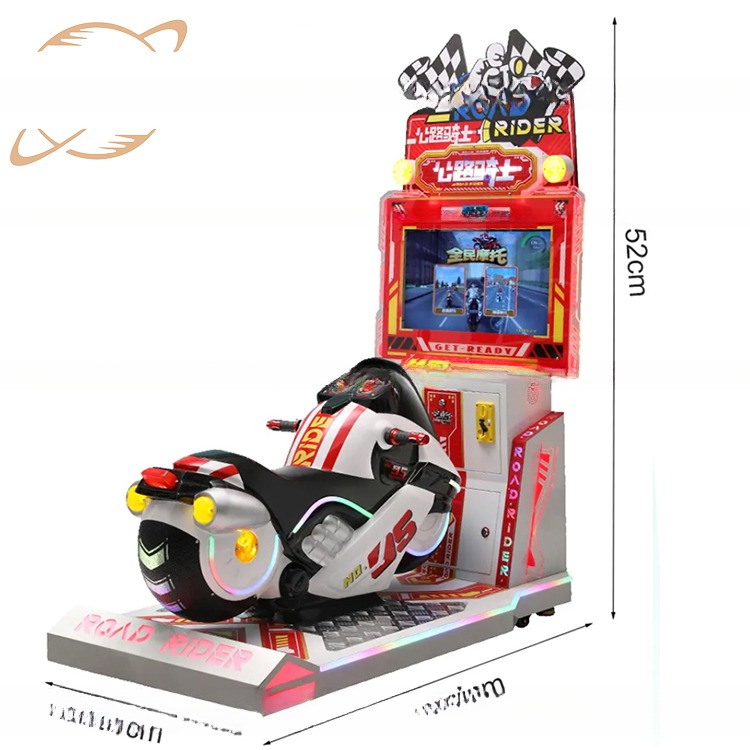Dreamland Hot sale good price kids motorbike driving games coin operated ride children motorcycle car game machine