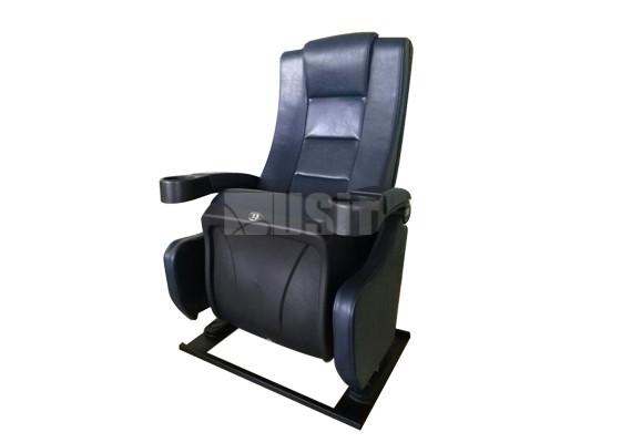 Plastic Outer Back Panel Commercial Theater Seating Flame Retardant Fabric