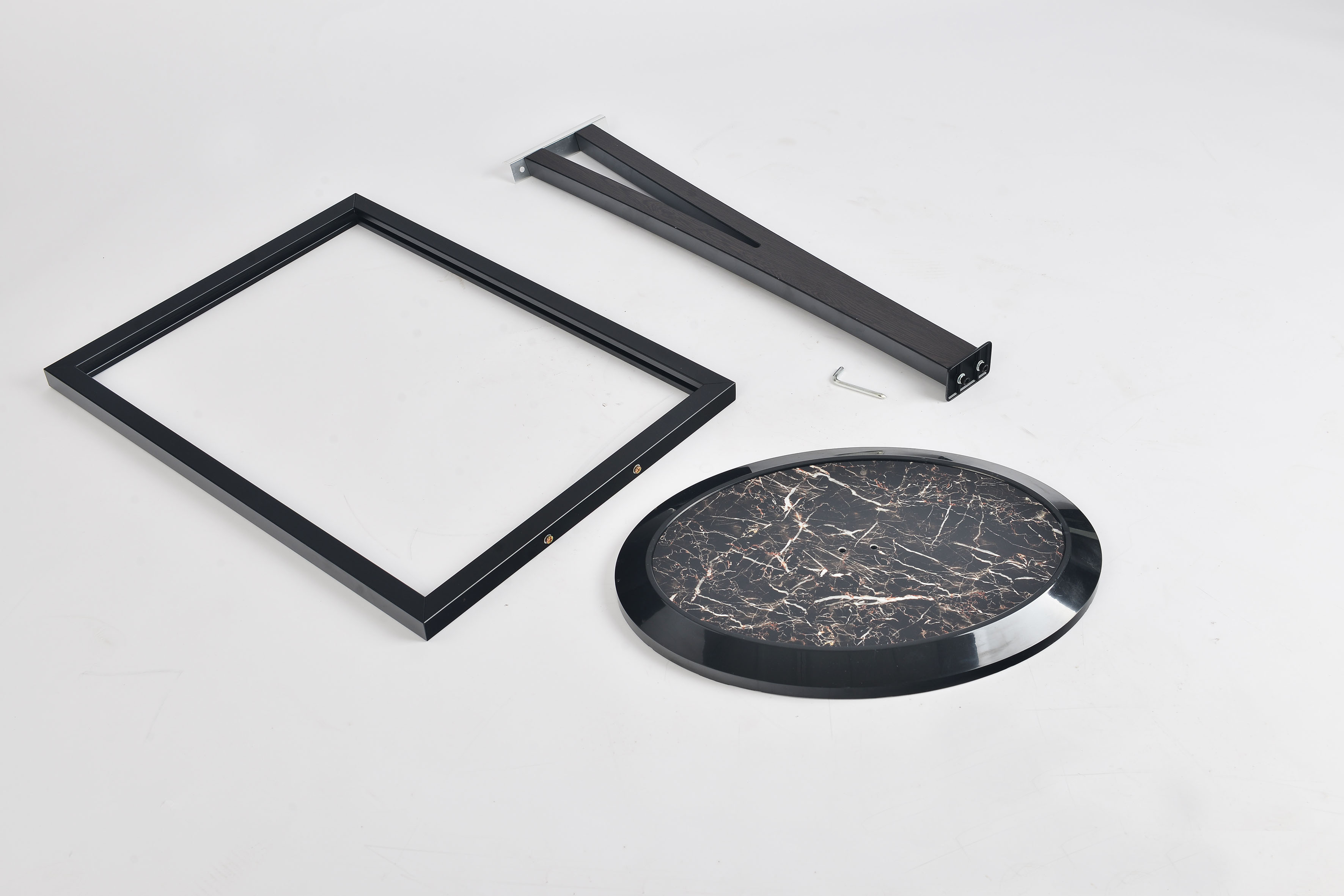 Vertical 1290x460mm Poster Display Stand Black V Stand Steel Plate