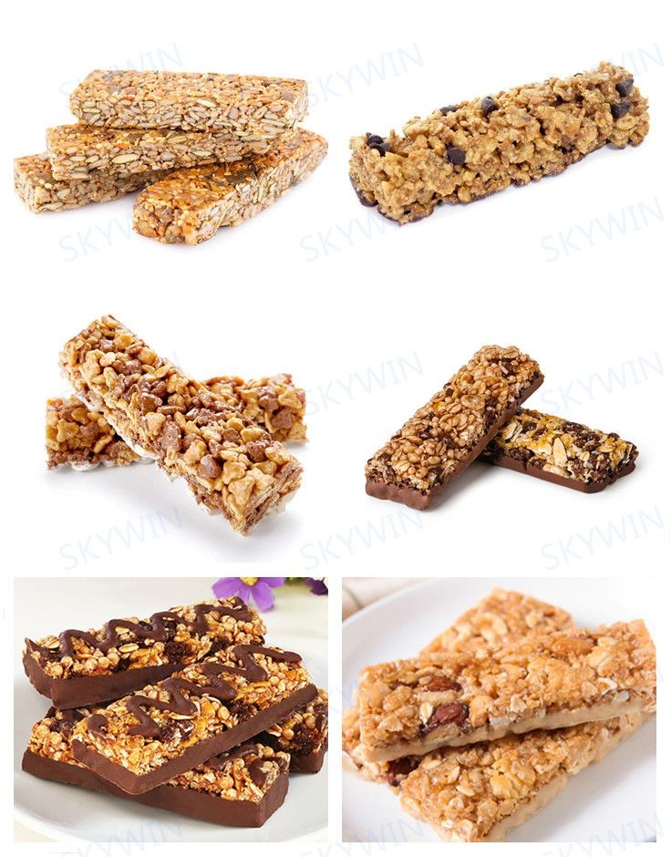 Peanut Candy Rice Cake Making Machine Cereal Bar Production Line CE Standard
