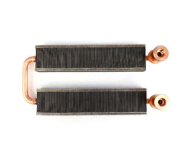 Customzied 0.1mm Zipper Fin Copper Pipe Heat Sink For Medical Equipment