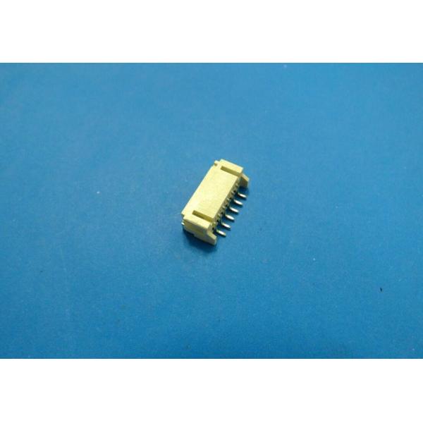 Quality 6 Poles SMT Side Entry 2.0mm Pitch PCB Header Connector Single Row Header Yellow for sale