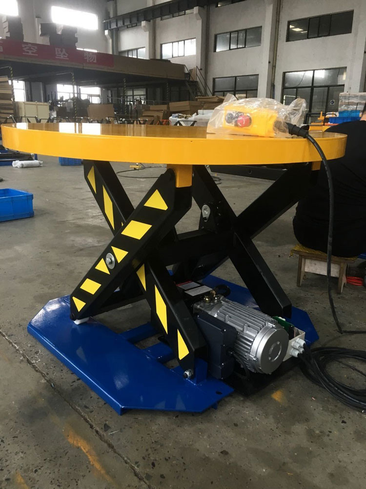 500 Lb 1000 Lbs Electric Lift Tables 3000 Lb Hydraulic Lift Table With Turntable