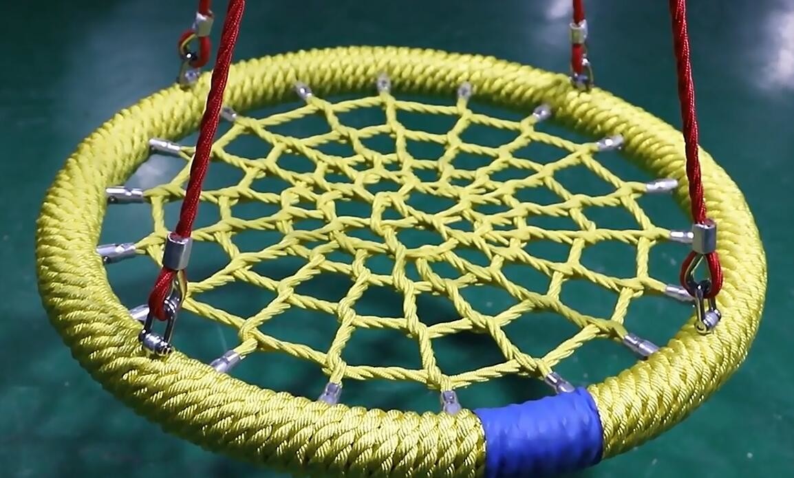 48" High Strength Outdoor Playground Polyester Bird's Nest Swing 120cm For Backyard