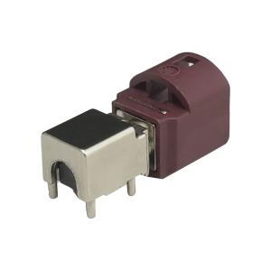 FAKRA HSD Connector PCB Mount 4pin Rignt Angle Type For Car Radio
