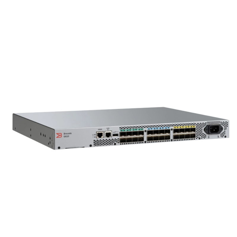 Full-Duplex Communication Brocade G610 SAN SFP FC 8 Port 16 Port 24 Port Active 32GB Fiber Optic Switch Stock