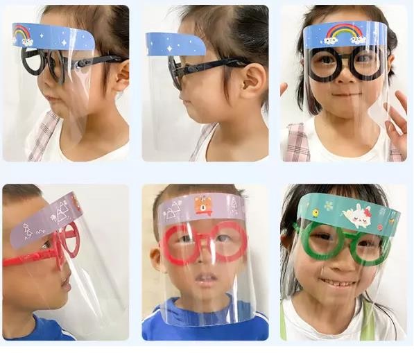 PE Multifunctional Transparent Face Shield With 25mm Thickness