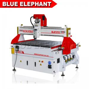 China Blue Elephant 1212 Cnc Router Wood Cutting Carving Machine for Aluminum for Sale 1200x1200mm Working Table on sale