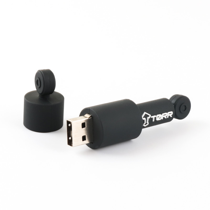 Data Encryption Round Custom USB Flash Drives PVC/Silicone Material