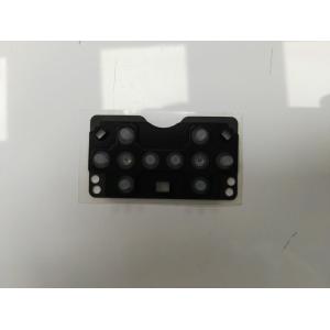 Black Rubber Custom Membrane Switch With Tactile Keyboard Panel