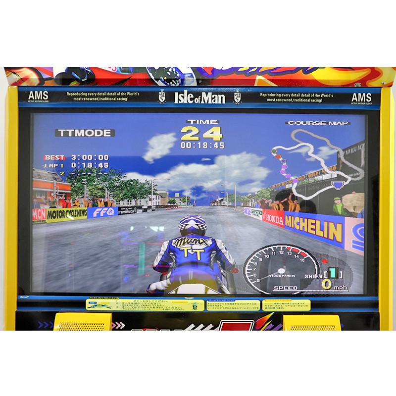 Stable Motorcycle Racing Arcade Machine , 230kg Racing Simulator Arcade Machine