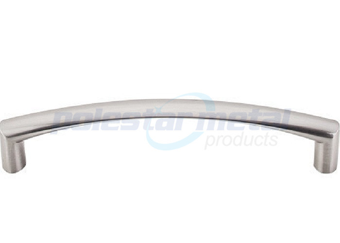 128 mm CC Brushed Nickel Zinc Alloy Contemporary Kitchen Bow Cabinet Pull Handles