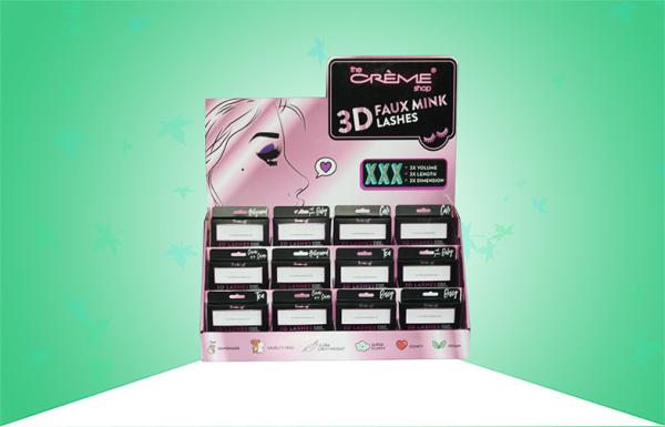Three Tier Cardboard Countertop Displays Glossy Finish For Selling Fake