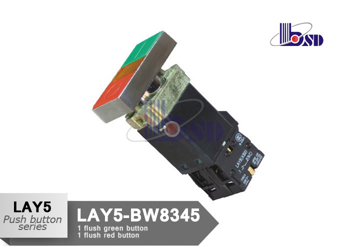660V Red Green Push Button Switch LEC60947-5-1 Standard LAY5（XB2）-BW8345