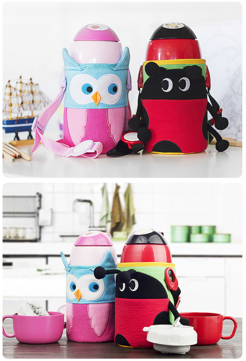 Custom Animal Hot Water Baby Glass Bottle Sleeve