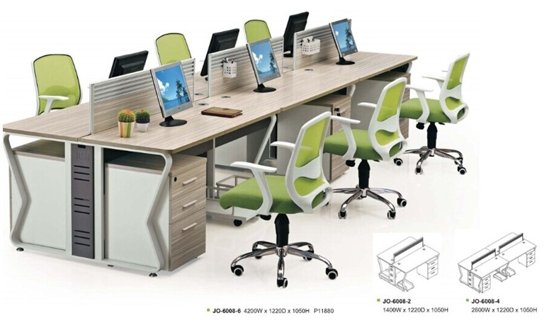 modern six seater workstation office furniture factory for Europe market,#JO-6008-6