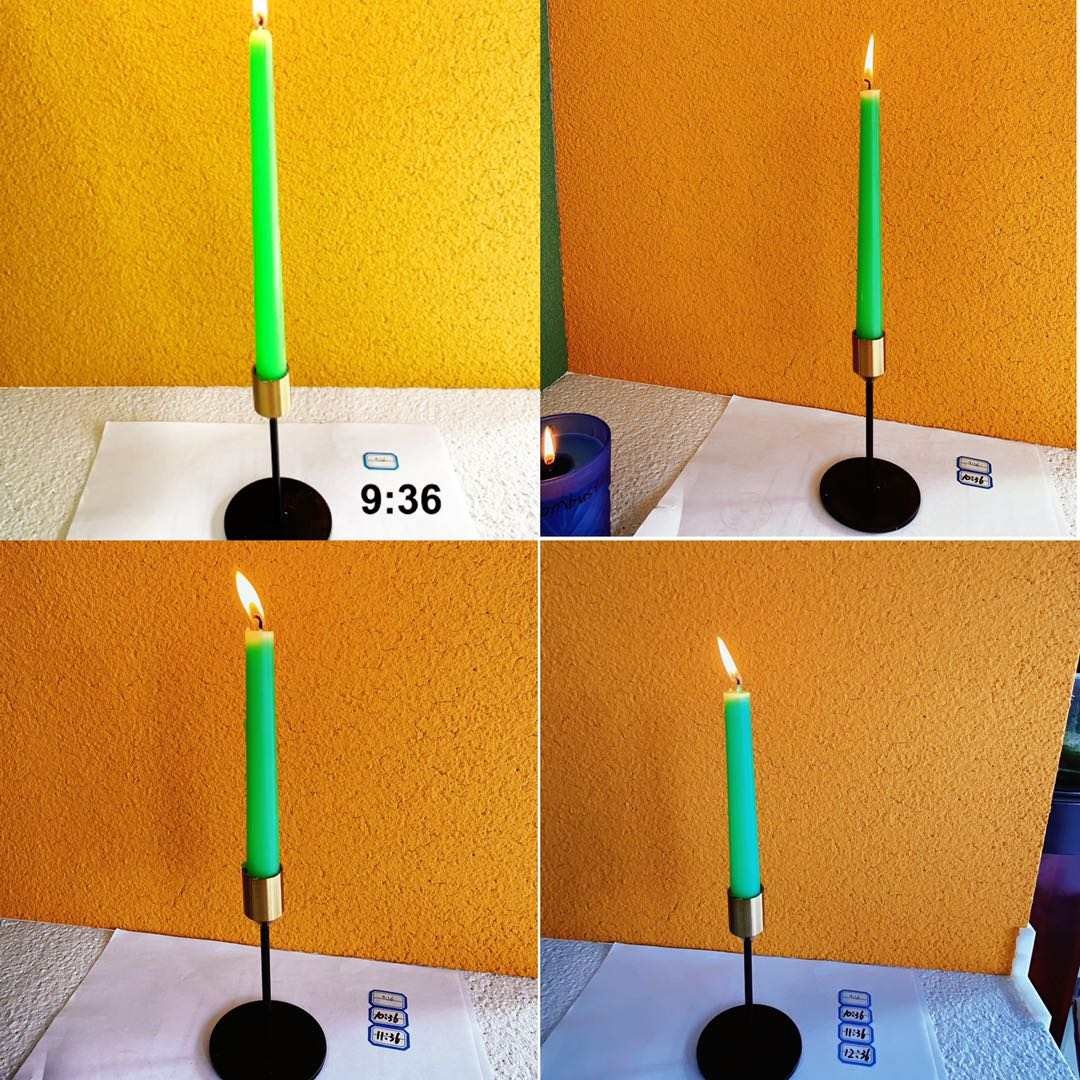 8 Inch 10 Inch Colored Beeswax Taper Candles Christmas Gold For Dinner
