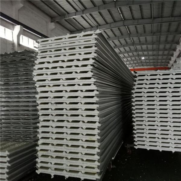 0.426mm single steel 30mm eps sandwich roof panel with silver paper for