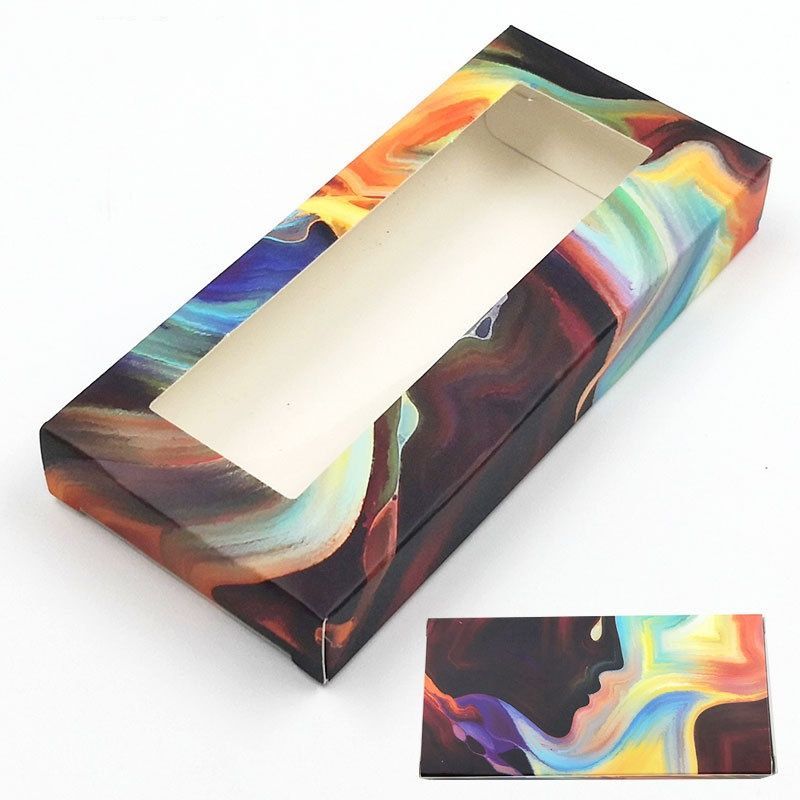 Wholesale Diamond Eyelash Lash Packaging Book Shape Magnet Box 3D Mint Eyelashes Vendor Customized Magnetic Cardboard Boxes False Nail Packaging Box with Window