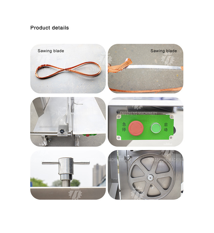 138KG Commercial vertical automatic bone sawing machine stainless steel cutting frozen meat cutting bone equipment