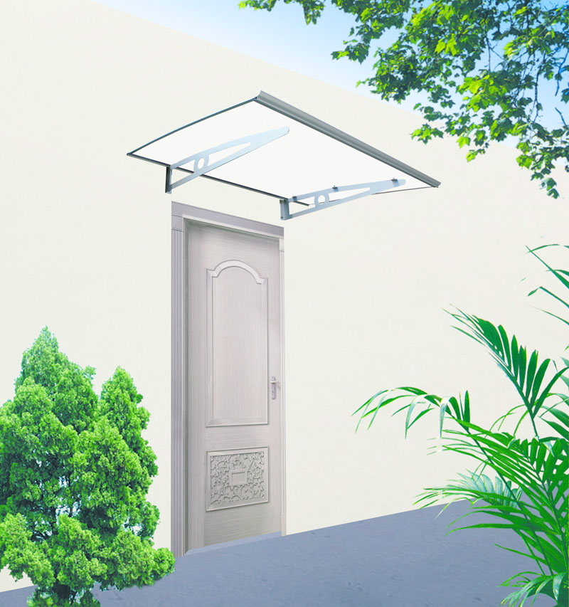 high quality porch door window rain sun diy polycarbonate pc canopy Awning shelter shield with aluminium alloy bracket