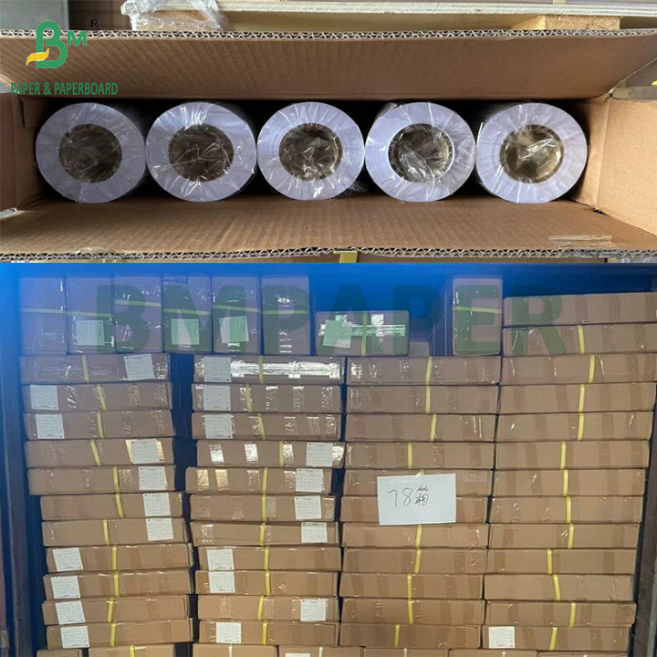 24'' X 150ft Coated 28lb Inkjet Plotter Paper Bond Roll 2'' Core