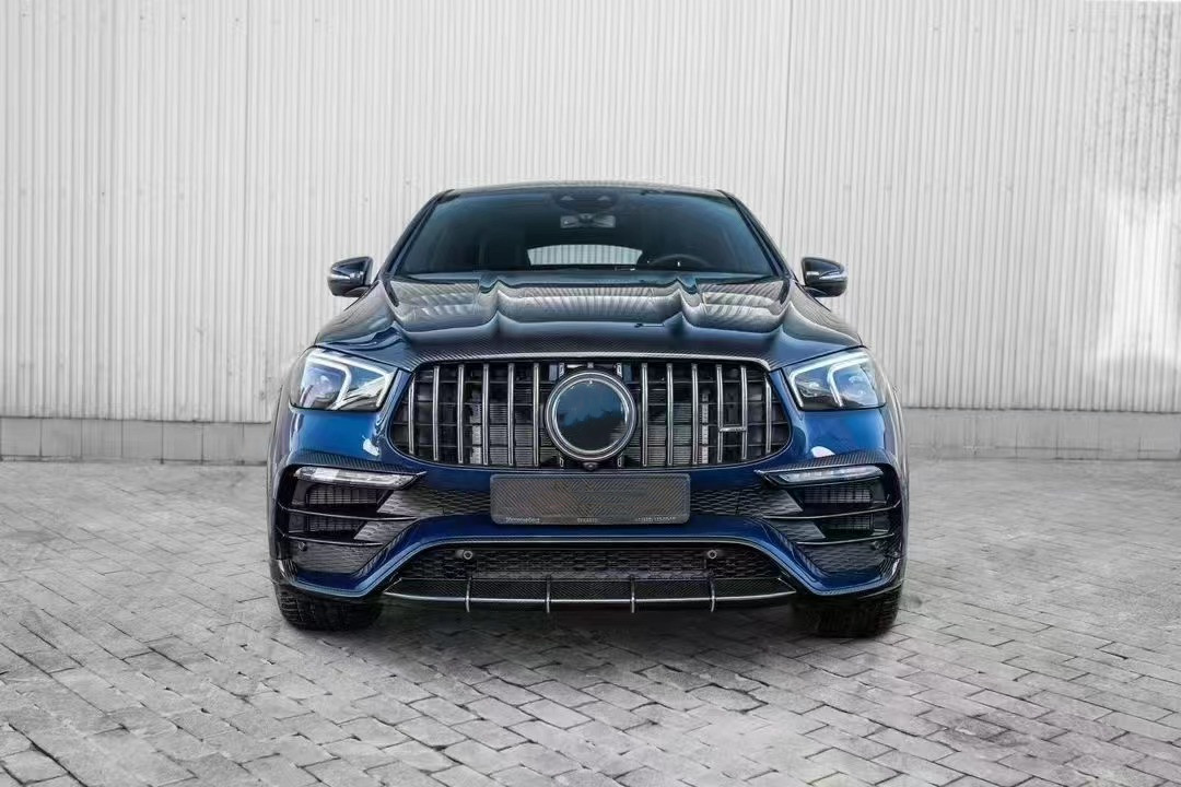 For Mercedes-Benz GLE COUPE Carbon Fiber Body Kit GLE COUPE Upgrades Top Style Carbon Fiber Front Lip Diffuser Widebody Kit