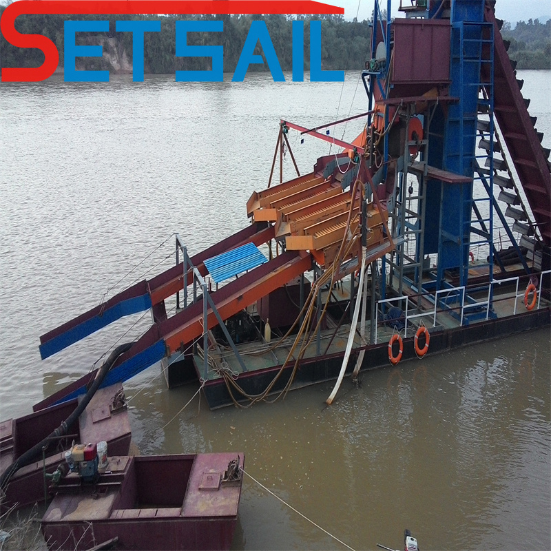 Electric Sets Power Chain Bucket Gold Dredger Mining Equipment