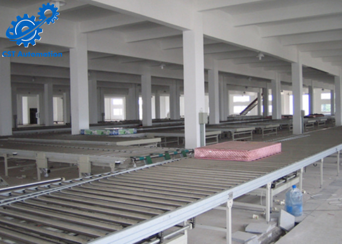 SS 201 Furniture Assembly Line , Mattress Automated Assembly Equipment