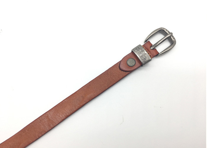 Elegant Women's Fashion Leather Belts , Solid Color Girl Dress Belt With Anti - silver Pin Buckle 7/8”(18mm) Wide
