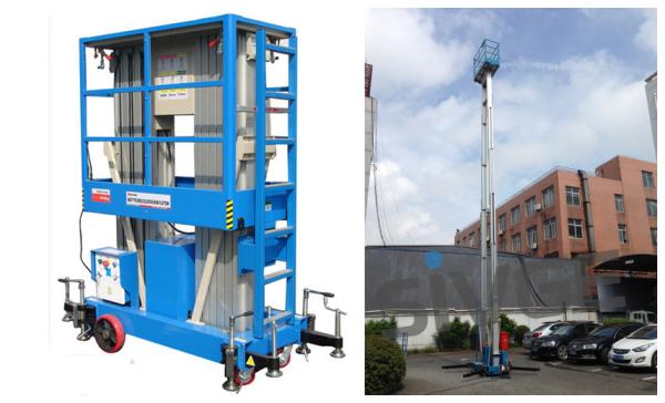 Hydraulic Aluminum Work Platform For Outdoor Window Cleaning 12 Meter Working