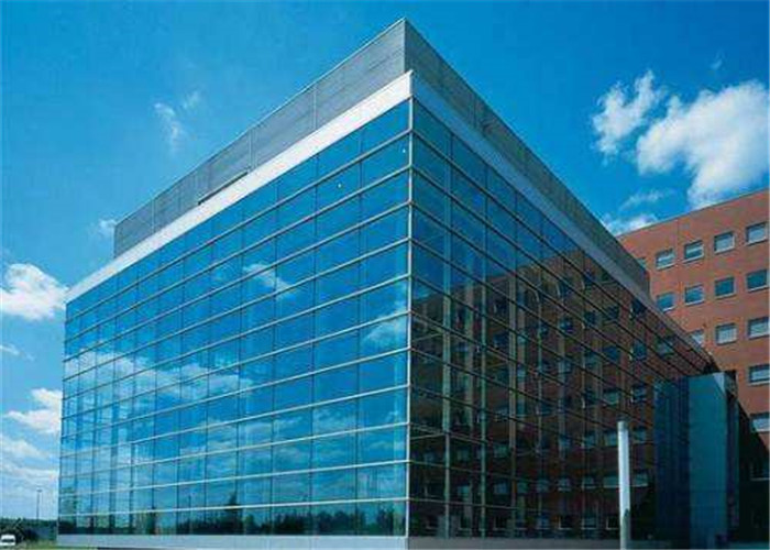 2 mm - 19mm Thickness Color Coated Glass Flat Structure For Industrial Buildings