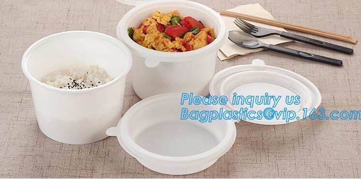 Meal Prep Containers Free Sample Bento Lunch Box Biodegradable Food Container Plastic Wheat Straw Lunch Box bagplastics