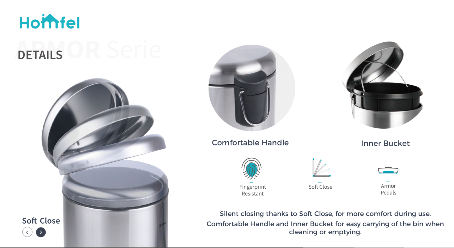 Baby Care Room BSCI Household Pedal Bin Round Stainless Steel Trash Bin With Thin Lid Trash Can 3L/5L/12L/20L/30L