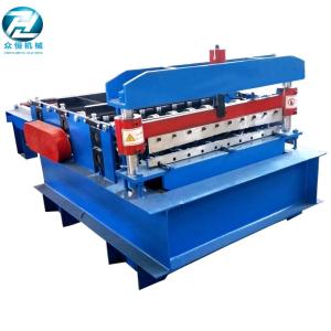 Blue Automatic Cutting Machine With Leveling Rollers And Hydraulic Cutting