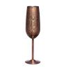 Buy cheap Unbreakable Stainless Steel Champagne Glasses 200ml Copper Goblet Baroque Style from wholesalers