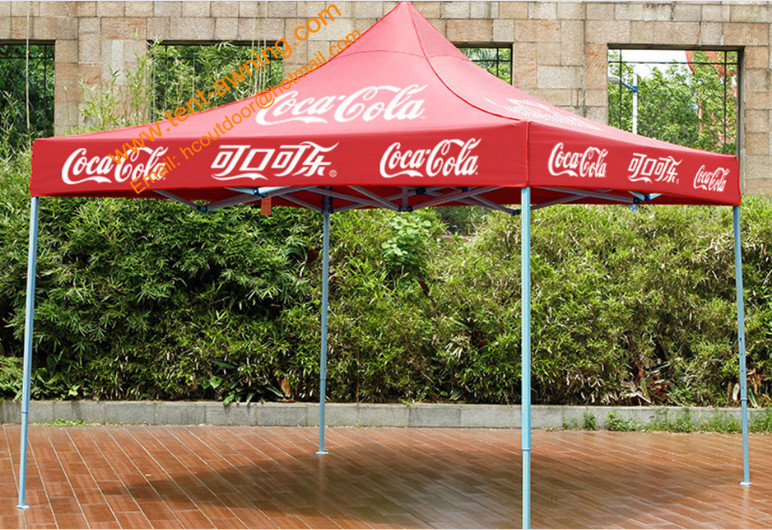 UV Resistant Pop Up Exhibition Tents Outdoor Oxford Cover Advertising Folding Tents