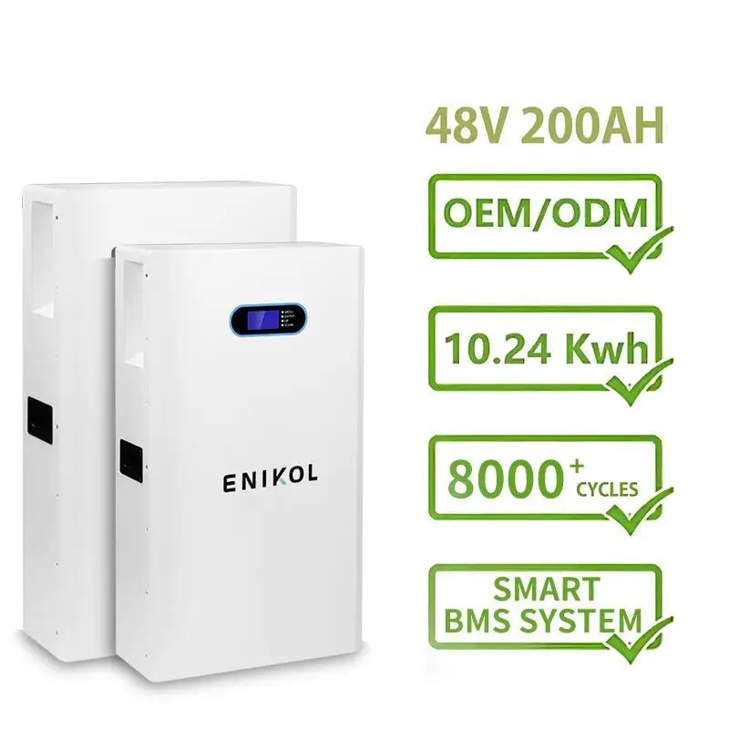 51.2V 200AH Lithium Iron Phosphate Battery With LCD Display And Built In BMS