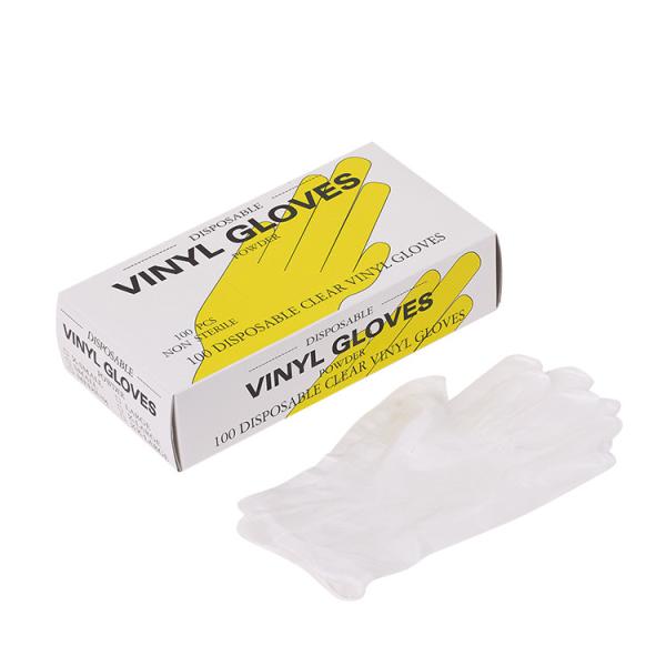 Hand Protection and Food Safe Disposable Vinyl Exam Gloves with Water Proof