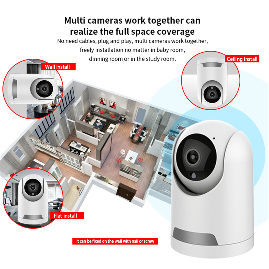 Smart Pan/Tilt Camera, Joyfa Security camera(JY-P03-2MP)