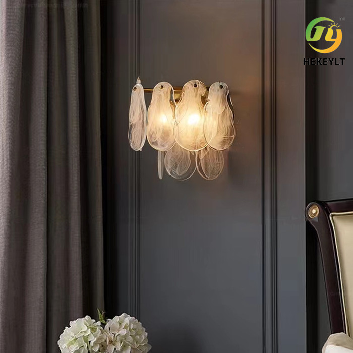 100lm / W Metal Glass Wall Lamp Home Hotel Living Room
