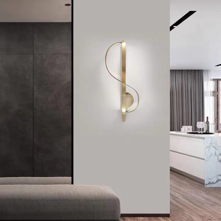 Modern New Style LED Indoor Gold Wall Light For Living Bedroom Wall Lamp