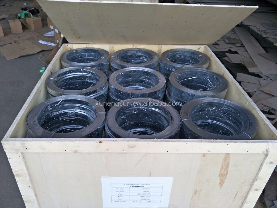 Galvanised Steel Band Metal Fixing Strap for Havc Air Condition Duct Process Punching
