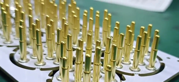 Thread Type Pogo Pin Connector Brass Dia8.0 Spring Loaded Pogo Pin 4