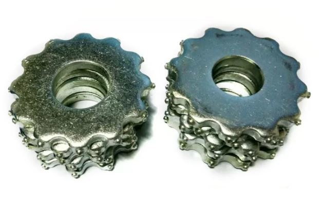 Concrete Planing Tungsten Carbide Tips TCT Scarfying Teeth Blade Zinc Plated