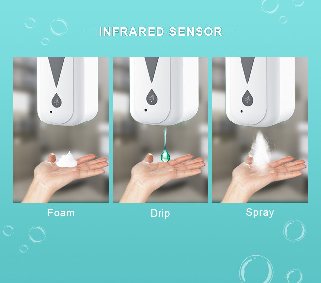 Touchless 1200ml Public Places Auto Alcohol Gel Dispensers