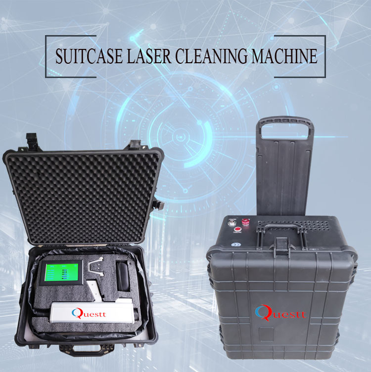 Trolley Case 50 Watt Laser Rust Removal Machine Wireless Bluetooth Connection