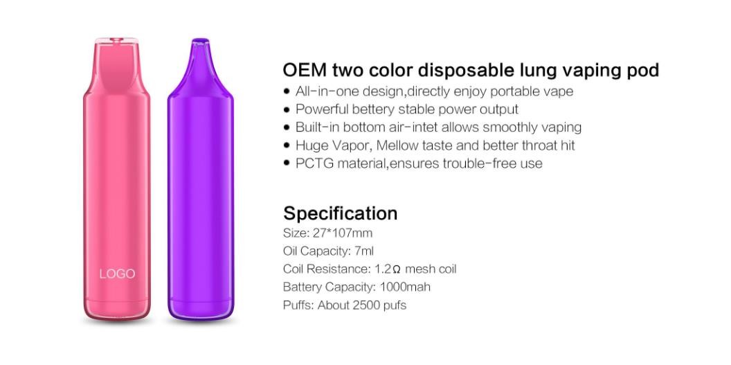 Wholesale M35 disposable lung vaping pod device electronic cigarette in china