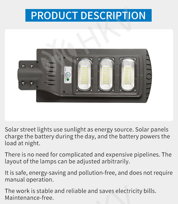30W/60W/90W/120W All In One LED Solar Street Light Outdoor Super Bright Sensor Waterproof